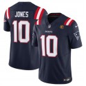 New England Patriots #10 Mac Jones Navy 2023 F.U.S.E. With John Madden Patch Vapor Limited Stitched Jersey