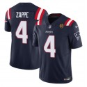 New England Patriots #4 Bailey Zappe Navy 2023 F.U.S.E. With John Madden Patch Vapor Limited Stitched Jersey