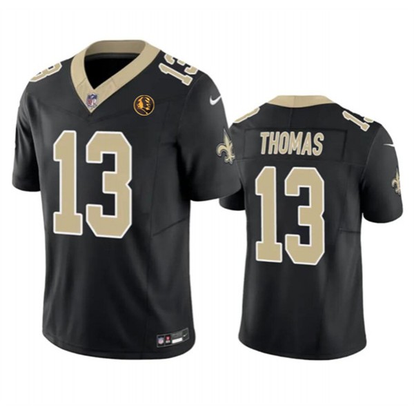 New Orleans Saints #13 Michael Thomas Black 2023 F.U.S.E. With John Madden Patch Vapor Limited Stitched Jersey
