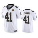 New Orleans Saints #41 Alvin Kamara White 2023 F.U.S.E. With John Madden Patch Vapor Limited Stitched Jersey