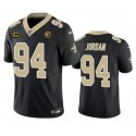 New Orleans Saints #94 Cameron Jordan Black 2023 F.U.S.E. With 4-Star C Patch And John Madden Patch Vapor Limited Stitched Jersey