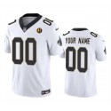 New Orleans Saints Custom White 2023 F.U.S.E. With John Madden Patch Vapor Limited Stitched Jersey