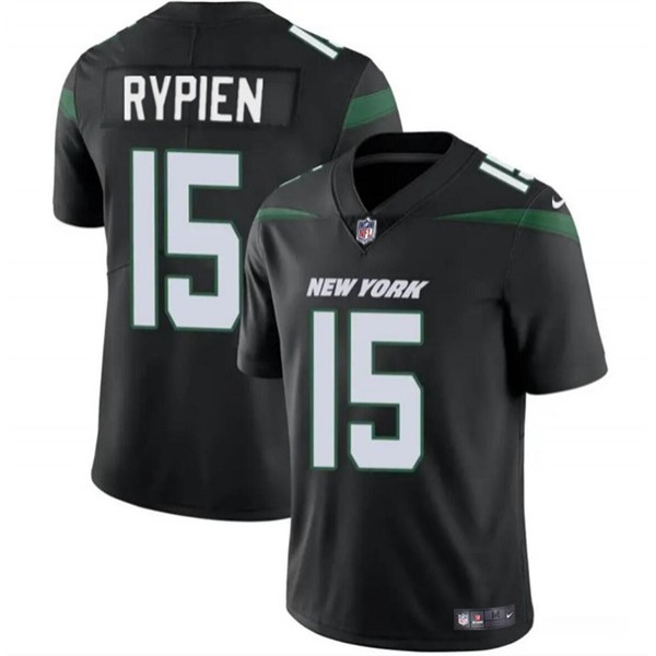 New York Jets #15 Brett Rypien Black Vapor Untouchable Limited Stitched Jersey