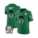 Philadelphia Eagles #0 D'Andre Swift Green 2023 F.U.S.E. Throwback Vapor Untouchable Limited Stitched Jersey