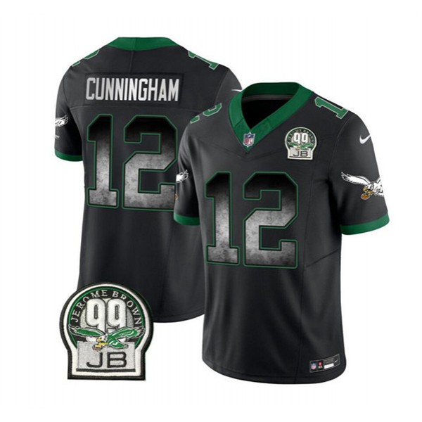 Philadelphia Eagles #12 Randall Cunningham Black 2023 F.U.S.E. Throwback Vapor Untouchable Limited Stitched Jersey