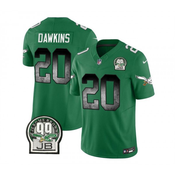Philadelphia Eagles #20 Brian Dawkins Green 2023 F.U.S.E. Throwback Vapor Untouchable Limited Stitched Jersey
