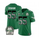 Philadelphia Eagles #55 Brandon Graham Green 2023 F.U.S.E. With 4-Star C Patch Throwback Vapor Untouchable Limited Stitched Jersey