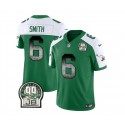Philadelphia Eagles #6 DeVonta Smith Green White 2023 F.U.S.E. Throwback Vapor Untouchable Limited Stitched Jersey