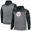 Pittsburgh Steelers Heather Charcoal Big Tall Camo Pullover Hoodie
