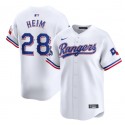 Texas Rangers #28 Jonah Heim White 2023 World Series Champions Stitched Jersey