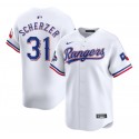 Texas Rangers #31 Max Scherzer White 2023 World Series Champions Stitched Jersey