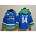 Seattle Seahawks #14 DK Metcalf Ageless Must-Have Lace-Up Pullover Hoodie