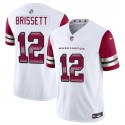 Washington Commanders #12 Jacoby Brissett White 2023 F.U.S.E. Vapor Limited Stitched Jersey