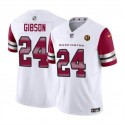 Washington Commanders #24 Antonio Gibson White 2023 F.U.S.E. With John Madden Patch Vapor Limited Stitched Jersey