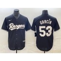 Texas Rangers #53 Adolis García Black Cool Base Stitched Jersey