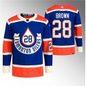 Edmonton Oilers #28 Connor Brown 2023 Royal Heritage Classic Primegreen Stitched Jersey