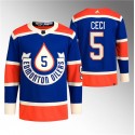 Edmonton Oilers #5 Cody Ceci 2023 Royal Heritage Classic Primegreen Stitched Jersey