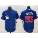 Texas Rangers #53 Adolis García Royal City Connect Stitched Jersey