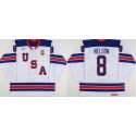 USA Customized White World Junior Championships Stitched Jersey