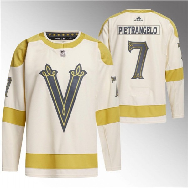 Vegas Golden Knights #7 Alex Pietrangelo Cream 2024 Winter Classic Breakaway Stitched Jersey