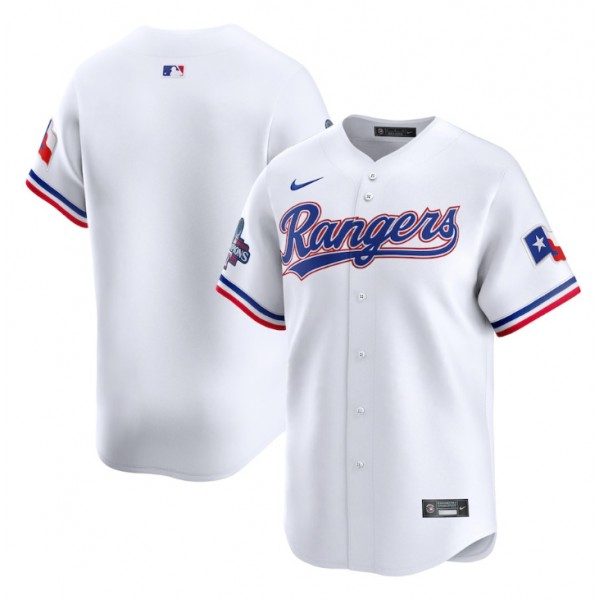 Texas Rangers Blank White 2023 World Series Champions Stitched Jersey