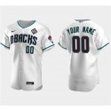 Arizona Diamondbacks Actve Player Custom White 2023 World Series Flex Base Stitched Jersey
