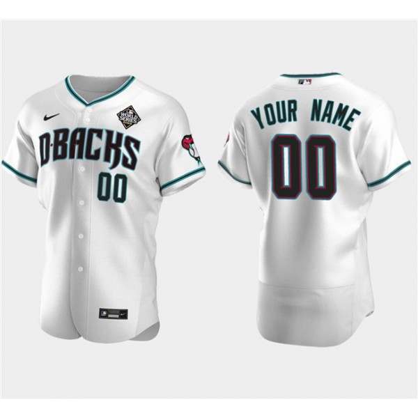 Arizona Diamondbacks Actve Player Custom White 2023 World Series Flex Base Stitched Jersey