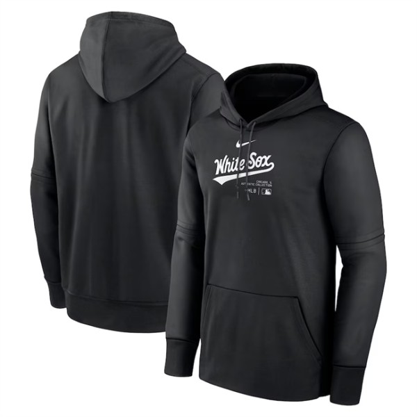 Chicago White Sox Black 2024 Collection Practice Performance Pullover Hoodie