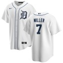 Detroit Tigers #7 Shelby Miller White Cool Base Stitched Jersey