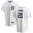 Detroit Tigers #21 Mark Canha White Cool Base Stitched Jersey