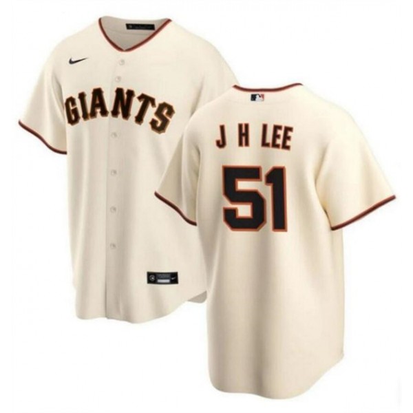 San Francisco Giants #51 Jung Hoo Lee Cream Cool Base Stitched Jersey