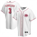 Cincinnati Reds #3 Jeimer Candelario White Cool Base Stitched Jersey
