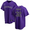 Colorado Rockies #32 Dakota Hudson Purple Cool Base Stitched Jersey