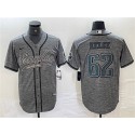 Philadelphia Eagles #62 Jason Kelce Gray Cool Base Stitched Jersey