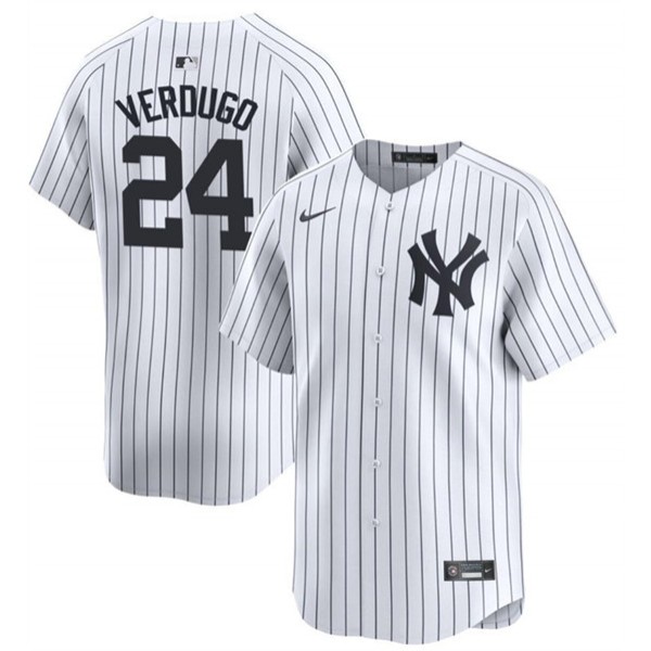 New York Yankees #24 Alex Verdugo White 2024 Away Limited Cool Base Stitched Jersey