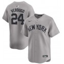 New York Yankees #24 Alex Verdugo Gray 2024 Away Limited Cool Base Stitched Jersey
