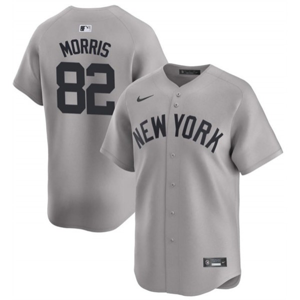 New York Yankees #82 Cody Morris Gray 2024 Home Limited Cool Base Stitched Jersey