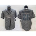 Philadelphia Eagles #26 Saquon Barkley Gray Cool Base Stitched Jersey