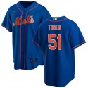 New York Mets #51 Michael Tonkin Blue Cool Base Stitched Jersey