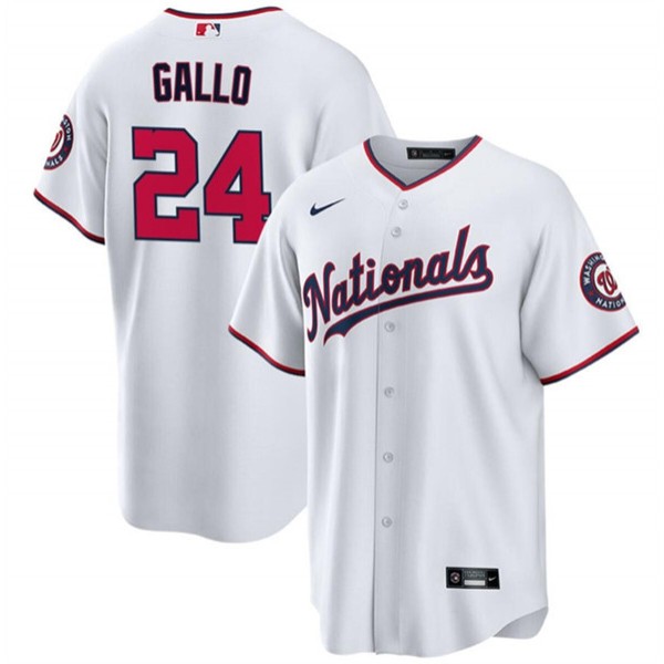 Washington Nationals #24 Joey Gallo White Cool Base Stitched Jersey