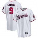 Washington Nationals #9 Cade Cavalli White Cool Base Stitched Jersey