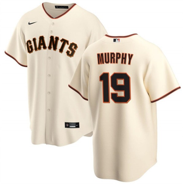 San Francisco Giants #19 Tom Murphy Cream Cool Base Stitched Jersey