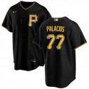 Pittsburgh Pirates #77 Joshua Palacios Black Cool Base Stitched Jersey