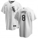 Chicago White Sox #8 Nicky Lopez White Cool Base Stitched Jersey