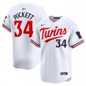 Minnesota Twins #34 Kirby Puckett White 2024 Home Limited Cool Base Stitched Jersey