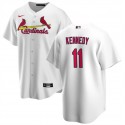 St. Louis Cardinals #11 Buddy Kennedy White Cool Base Stitched Jersey