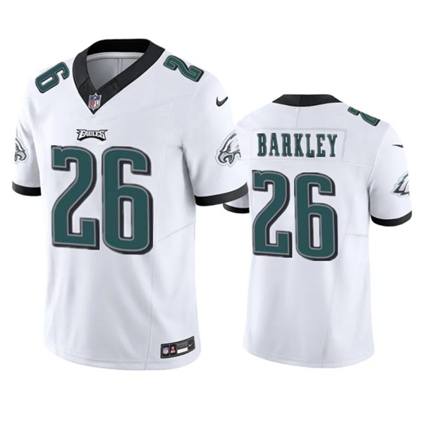 Philadelphia Eagles #26 Saquon Barkley White 2023 F.U.S.E. Vapor Untouchable Limited Stitched Jersey