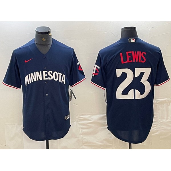 Minnesota Twins #23 Royce Lewis Navy Cool Base Stitched Jersey