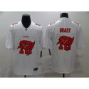 Tampa Bay Buccaneers #12 Tom Brady White Shadow Logo Limited Stitched Jersey