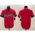 Atlanta Braves Blank Red City Connect Cool Base Stitched Jersey